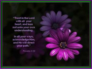 Trust in the Lord Prov3 5_6